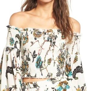 BP. | NWT Off-the-Shoulder Smocked Top
